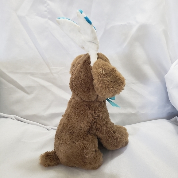 Gitzy Brown Puppy Dog Easter Plush 9" Stuffed Animal Toy Bunny Ears - Picture 4 of 9